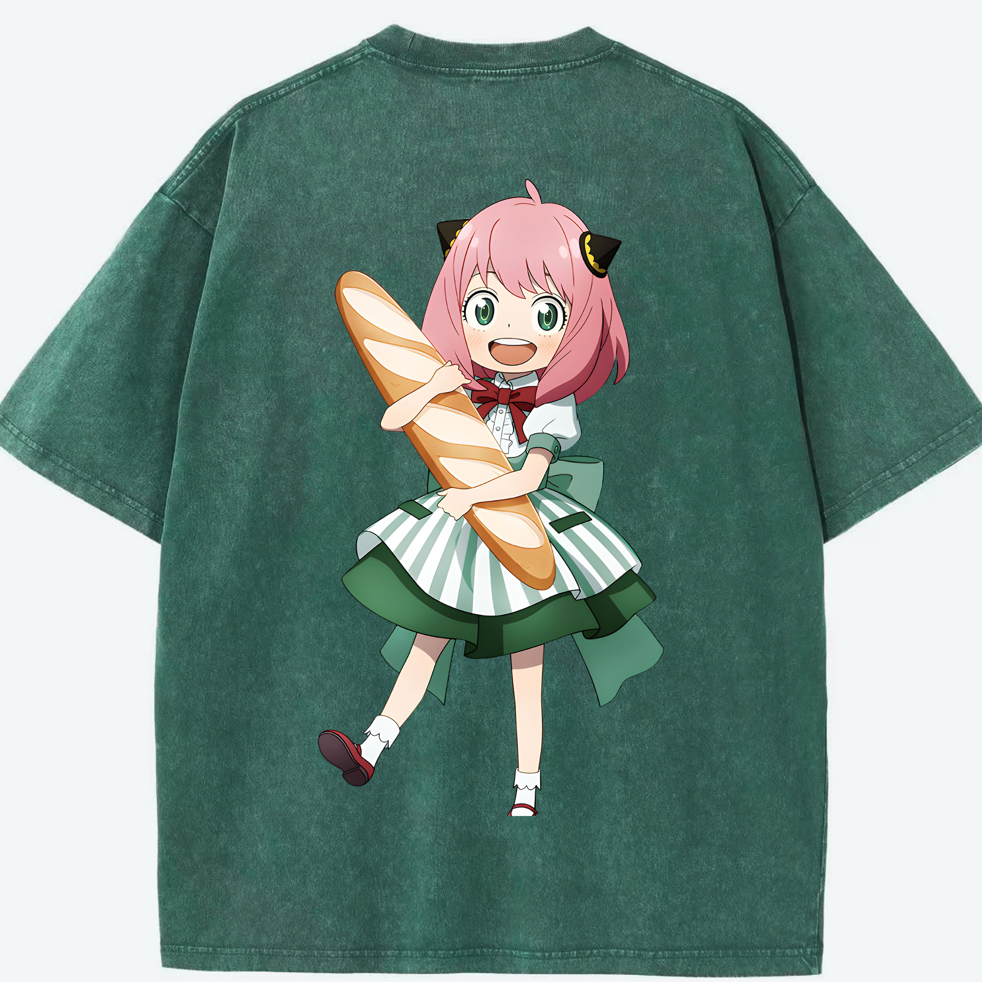 （画像用） SPY×FAMILY间谍家家酒 綿100% ヴィンテージ風 半袖Tシャツ（背面プリント）